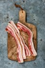Homecured bacon primo piano vista — Foto stock
