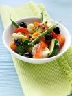 Salada de legumes vista close-up — Fotografia de Stock