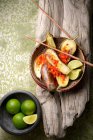 Balado Terong (Berenjenas con salsa de chile, Indonesia) - foto de stock