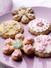 Nahaufnahme von köstlichen hausgemachten Keksen Kekse redaktionelle Lebensmittel — Stockfoto