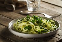 Zucchini and herb salad — Stock Photo
