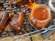 Chipotle BBQ sauce close-up view — Stock Photo