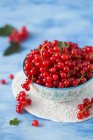 Fresh red currant in a bowl — Stock Photo
