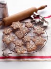 Biscuits de Noël vue rapprochée — Photo de stock