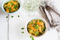 Butternut Squash and split red lentil curry — Stock Photo