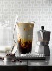 Lunettes de café glacé — Photo de stock