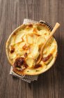 Gratin Dauphinois in a baking dish — Stock Photo
