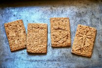 Différents biscuits allemands épicés 'Spekulatius' — Photo de stock