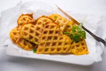 Овочі Hokkaido Pumpkin Potato Waffles — стокове фото