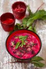Beetroot cooler close-up view — Stock Photo