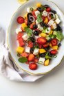 Griechischer Salat mit Wassermelone — Stockfoto