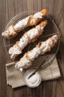 Sacristain, biscoitos de pastelaria com amêndoas, França — Fotografia de Stock