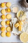 Macaron di pompelmo e timo — Foto stock