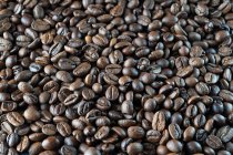 Свіжі смажені кавові зерна. — стокове фото