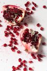 Pomegranate seeds close-up view — Stock Photo