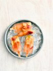 Carrelli per ghiaccio alla frutta fatti in casa — Foto stock