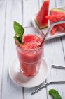 Watermelon slushie close-up view — Stock Photo