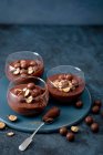 Homemade chocolate and maltesers mousse — Stock Photo