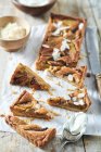 Fig and almond tart — Stock Photo