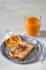 Traditional French pain perdu made with pain brioche — Stock Photo