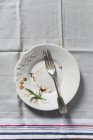 Empty plate (top view) — Stock Photo