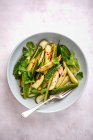 Cucumber in sweet pickle marinade with mustard seeds, chilli, fennel seeds and fresh coriander — Stock Photo