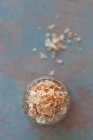 Paprika salt in a glass (seen from above) — Stock Photo