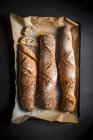 Свежеиспеченный чесночный хлеб — стоковое фото
