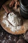Millet flour close-up view — Stock Photo