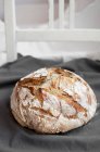 A loaf of homemade sourdough bread (wheat and rye flour with rye sourdough) — Stock Photo
