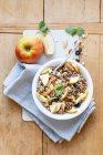 Quinoa bowl with apple — Stock Photo