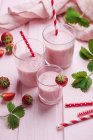 Iogurte de morango Vegan treme — Fotografia de Stock