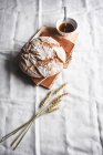 Homemade bread close-up view — Stock Photo