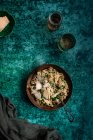 Risotto with Broccoli, Edamame Beans and Exotic Mushrooms — Stock Photo