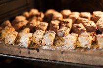 Cantuccini on a baking tray — Stock Photo