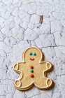 Ein Lebkuchenmann, Konzept zur Weihnachtsfeier — Stockfoto