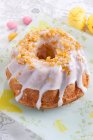 An Easter cake with icing — Stock Photo