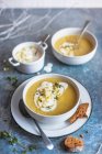 Celeriac and parsnip soup — Stock Photo