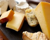Various cheeses (close up) — Stock Photo