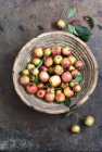 Pommes dans un panier — Photo de stock