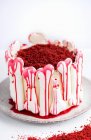 Red Velvet Cake for Halloween — Stock Photo