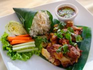 Gai Yang Kamin (pollo alla griglia, Thailandia) — Foto stock