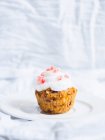 Vegan senza glutine zucca cupcake con crema di cocco topping — Foto stock
