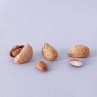 Almonds with Shells close-up view — Stock Photo