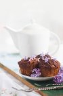 Muffin senza glutine con rabarbaro — Foto stock