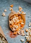 Popcorn with smoked paprika — Stock Photo