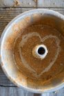 Angel Food Cake Pan with a Heart — Stock Photo