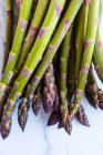 Green asparagus (detail) close-up view — Stock Photo