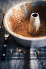 I resti di torta libbra in una teglia da forno — Foto stock