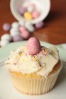Easter Cupcake close-up view — Stock Photo